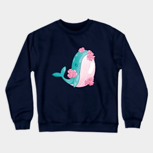 Sakura Whale Crewneck Sweatshirt